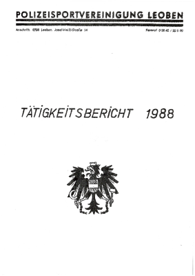Tätigkeitsbericht 1988